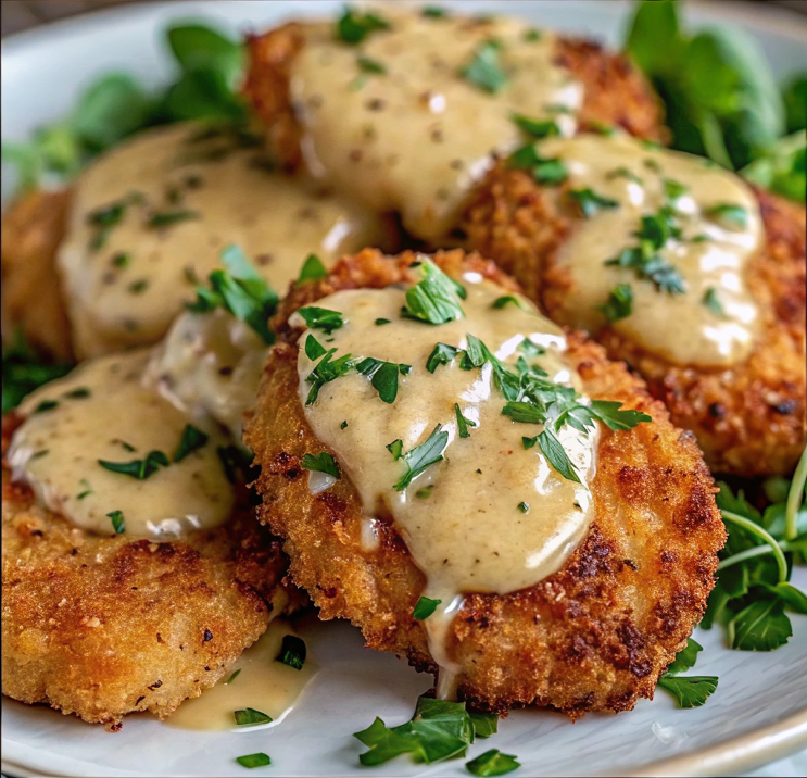 Crispy Chicken with Creamy Dijon Sauce (1)