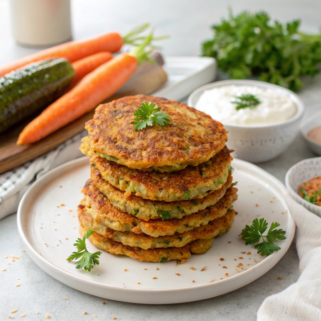 Tortitas de Avena y Verduras Dietéticas