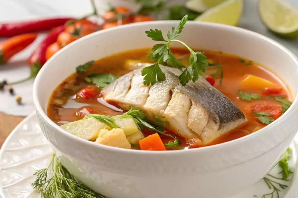 caldo de pescado casero