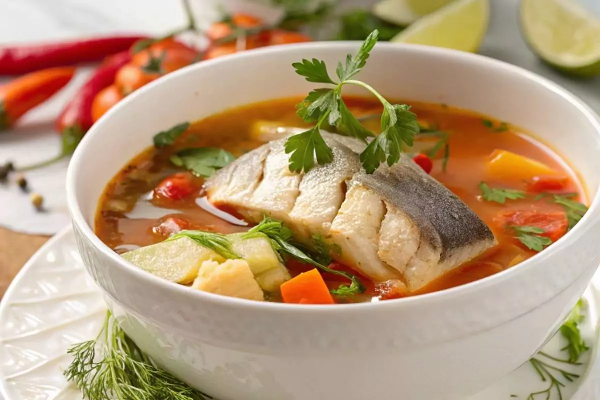 caldo de pescado casero