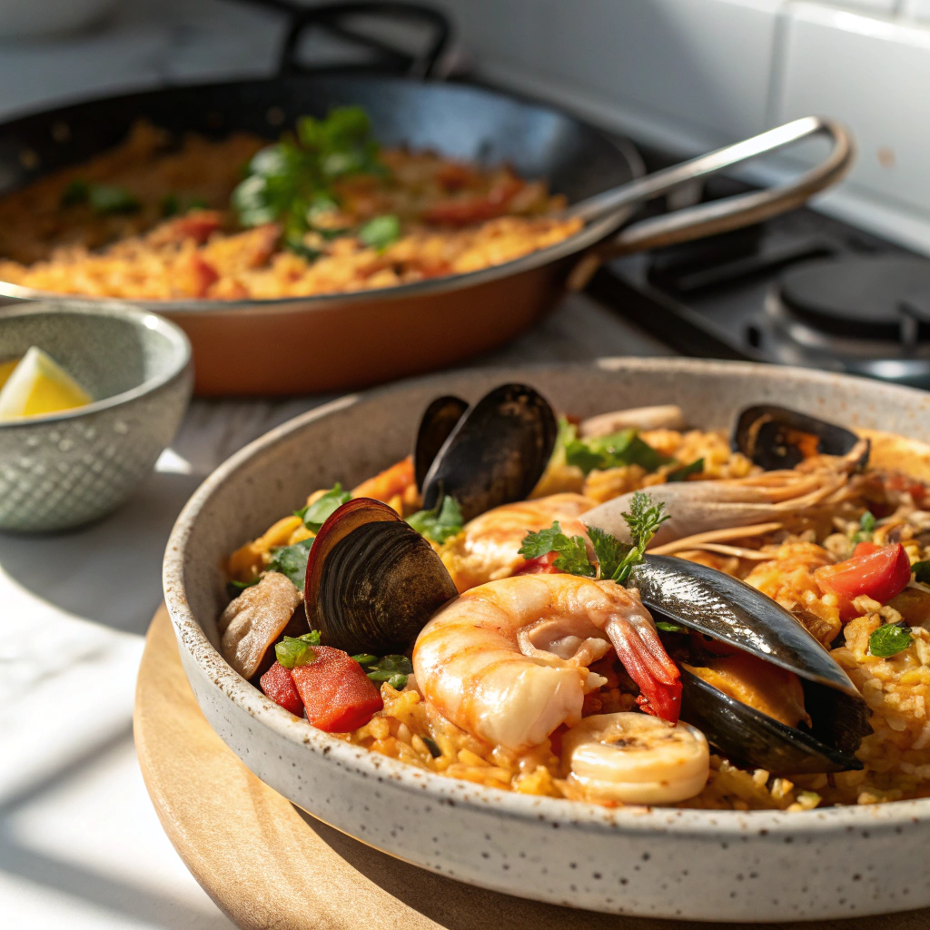 close-up-shot-of-a-delicious-paella-de-mariscos-al