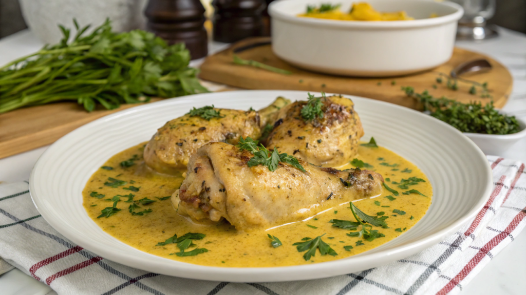 pollo en pepitoria receta dela abuela