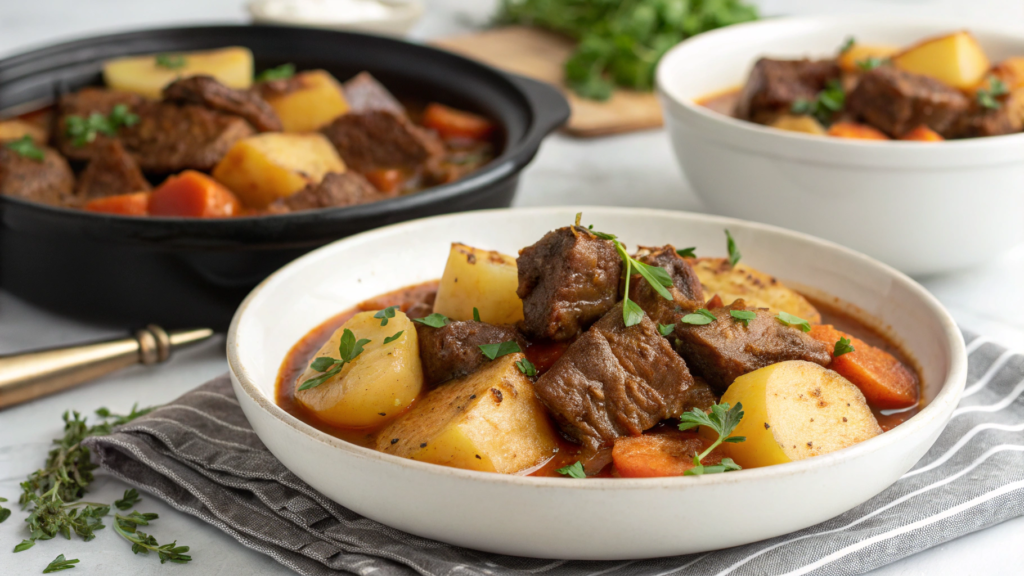 Estofado de ternera con patatas olla express